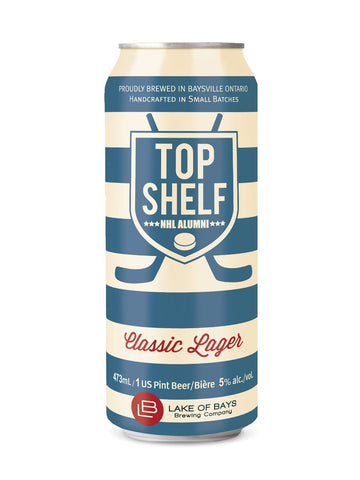Lake Of Bays & NHLAlumni Top Shelf Classic Lager