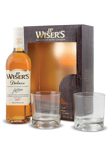 Wiser's Deluxe With Glasses Gift Pack