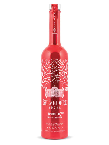 Belvedere Pre Wrap Red Bottle Box
