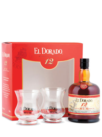 El Dorado 12 Year Old Gift Pack With 2 Glasses