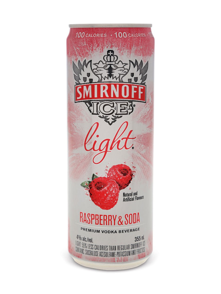 Smirnoff Ice Light Raspberry & Soda