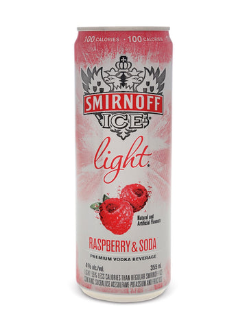 Smirnoff Ice Light Raspberry & Soda