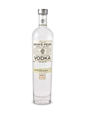 Grays Peak Small Batch Vodka