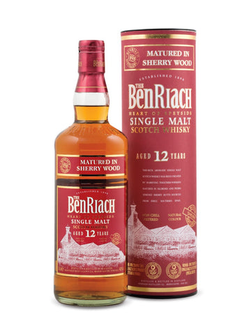 The BenRiach Matured in Sherry Wood 12 Years Old Speyside Single Malt