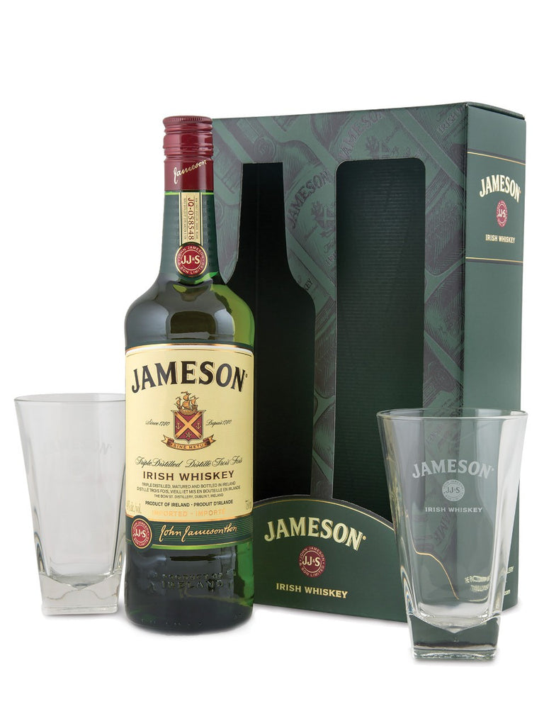 James Irish Whiskey With Glasses Gift Pack**