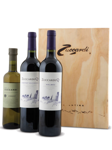 Zuccardi Q Malbec 2012, Q Cabernet Sauvignon 2011 & Olive Oil Gift Set