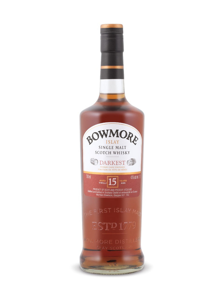 Bowmore Darkest 15 Years Old Islay Single Malt Scotch Whisky