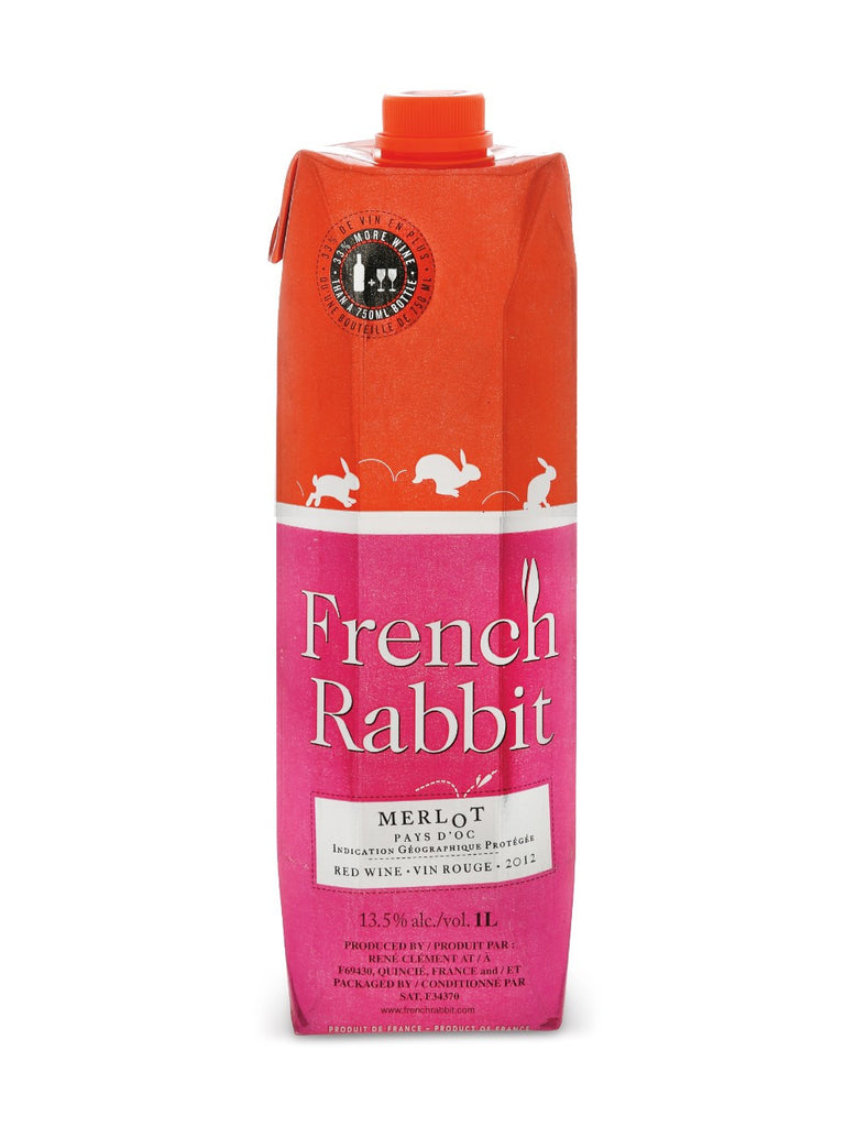French Rabbit Merlot Carton