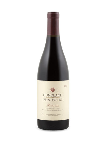 Gundlach Bundschu Estate Pinot Noir 2012